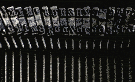 typewriter hammers, copyright Editorial